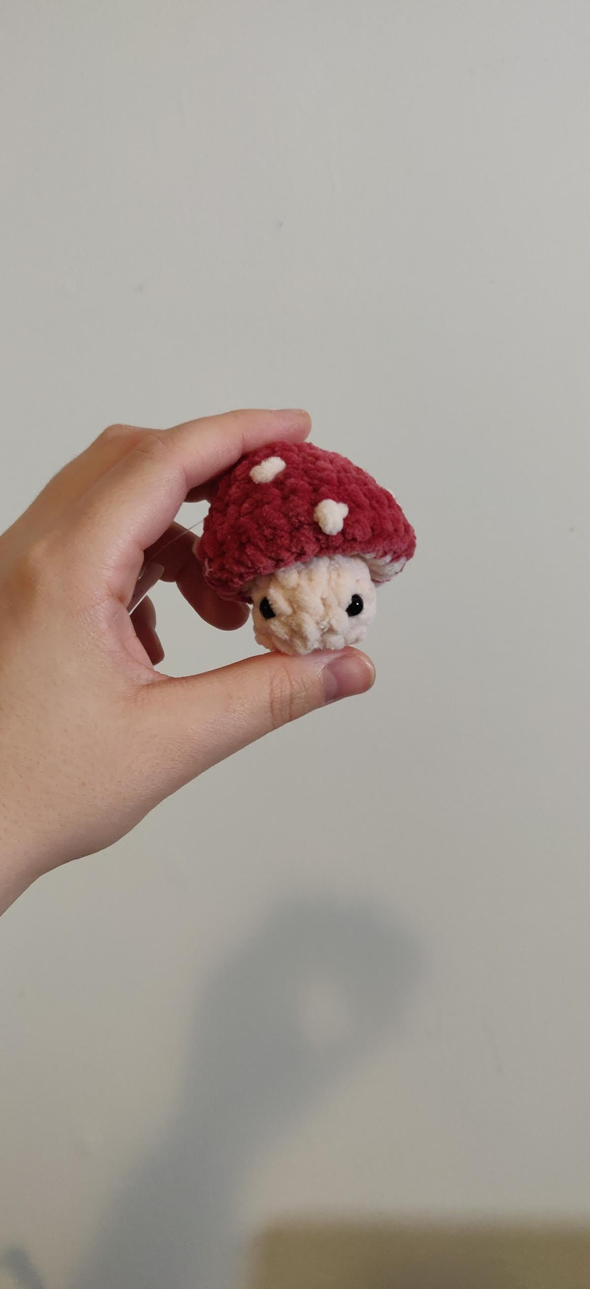 Mini fidget mushroom plushie