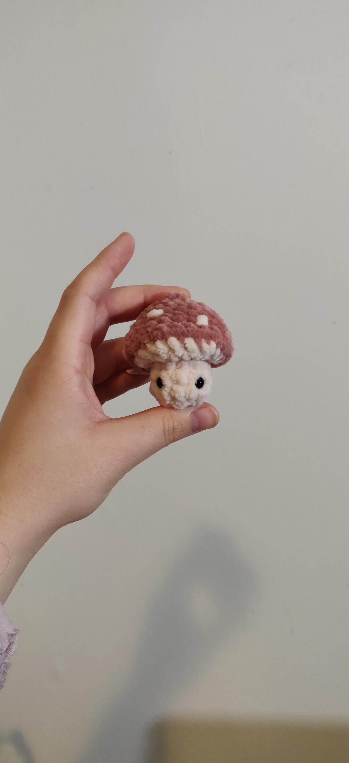 Mini fidget mushroom plushie