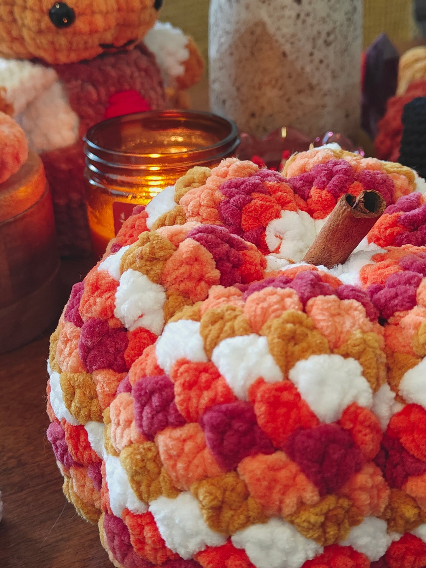 Granny stitch soft pumpkin