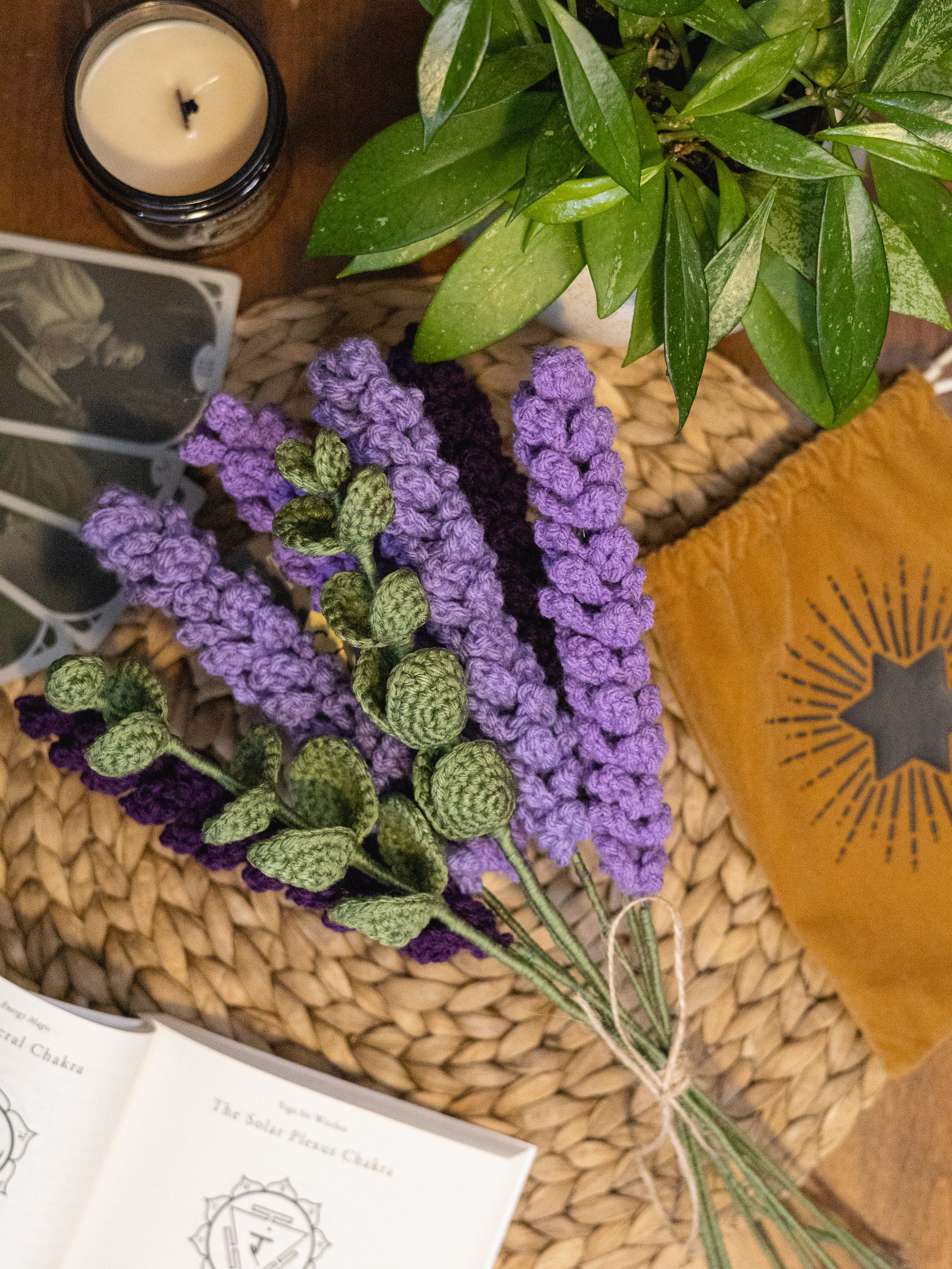 crochet flower lavender Lavender