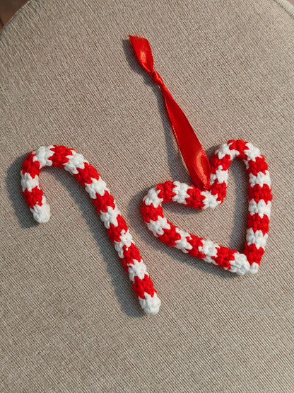 Candy cane ornaments
