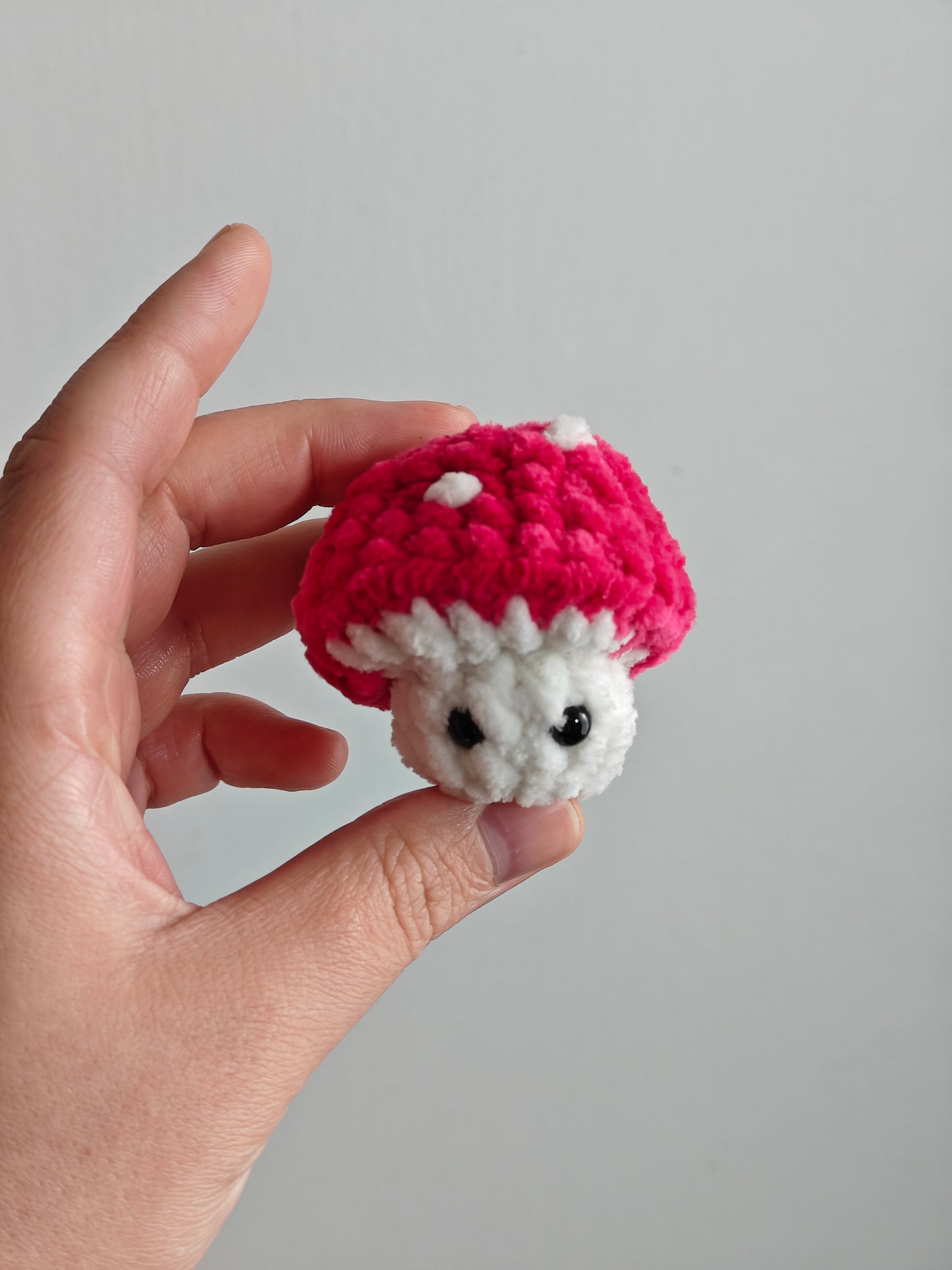 Mini fidget mushroom plushie